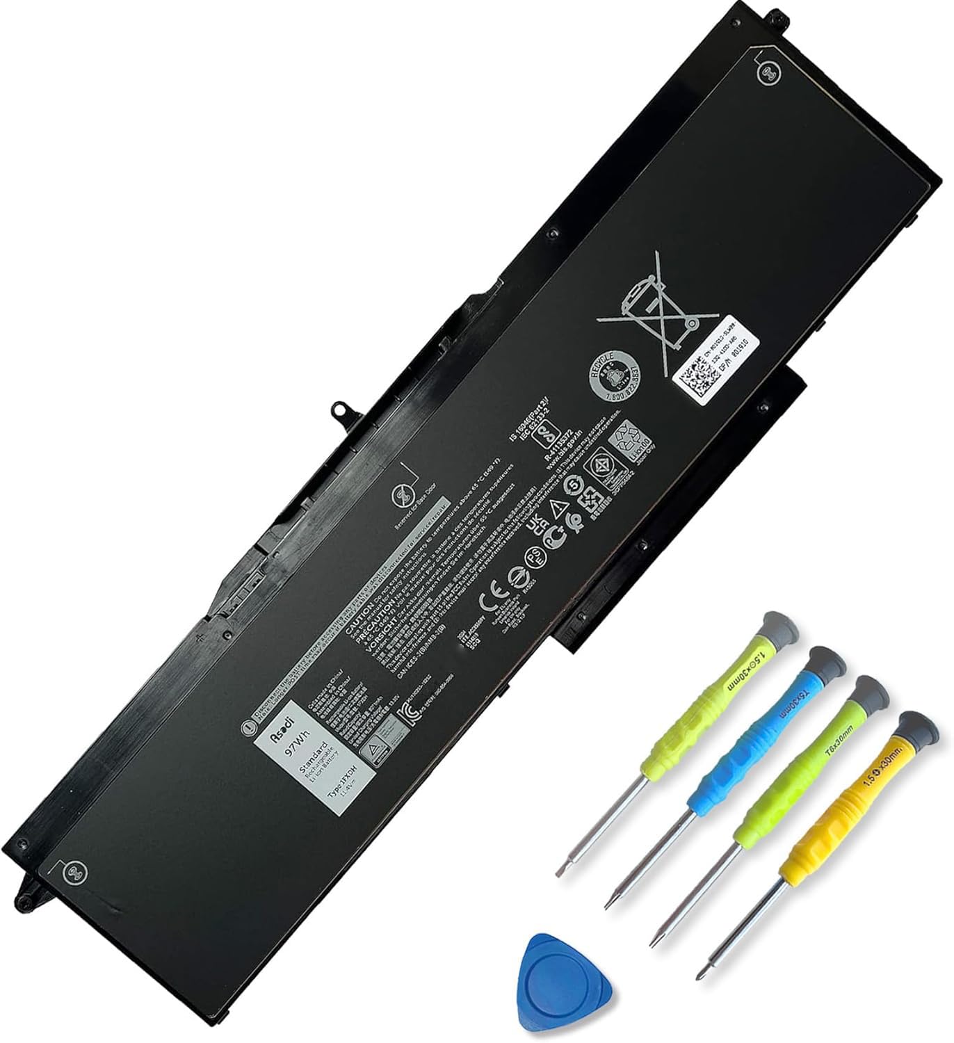 Amazon.com: ASODI 97Wh 1FXDH Laptop Battery Replacement for Dell